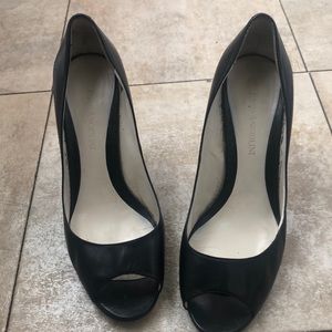 Enzo Angiolini Black Open Toe Shoes